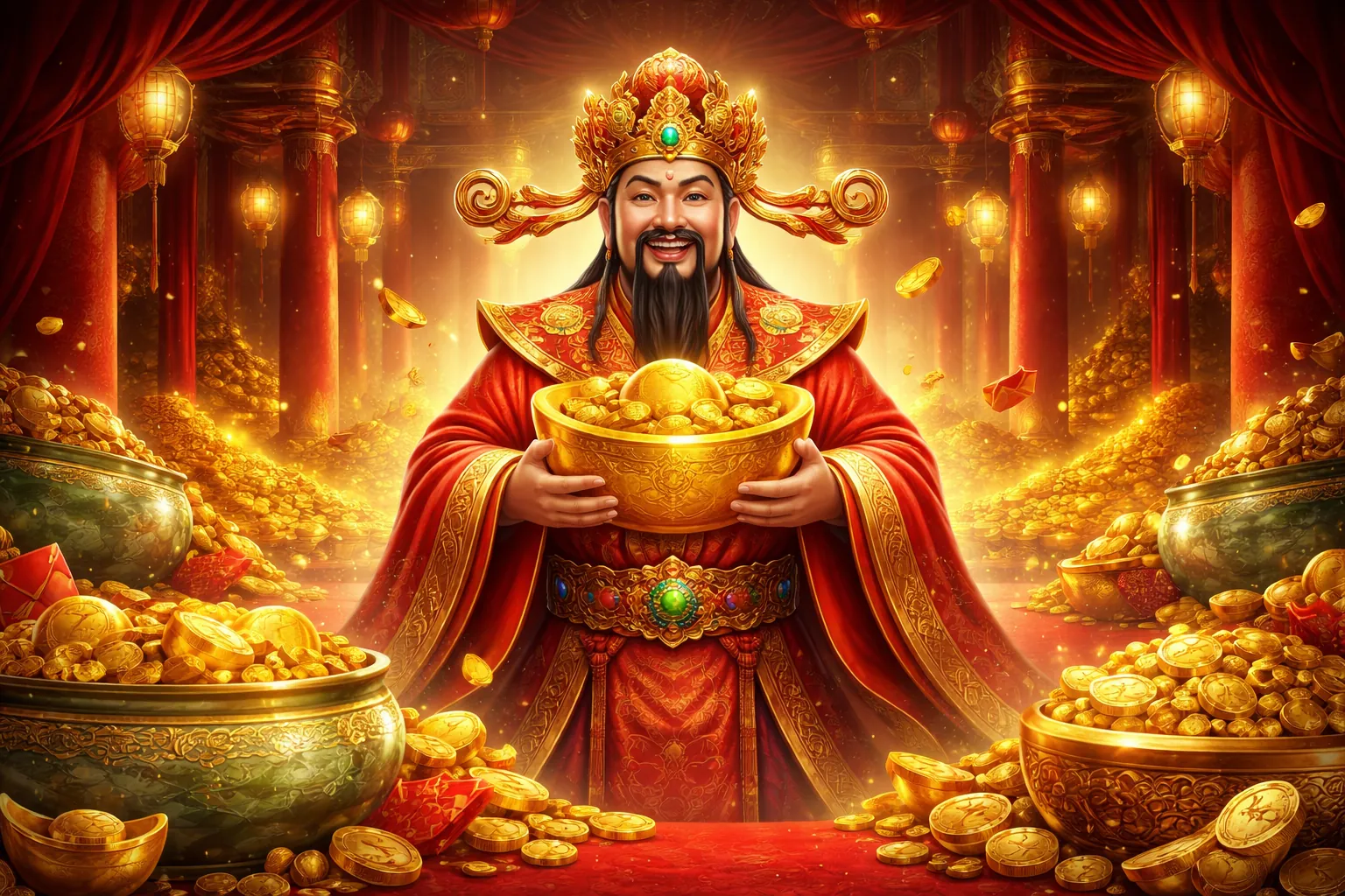 Người chơi Poker tập trung với các quân bài và chip