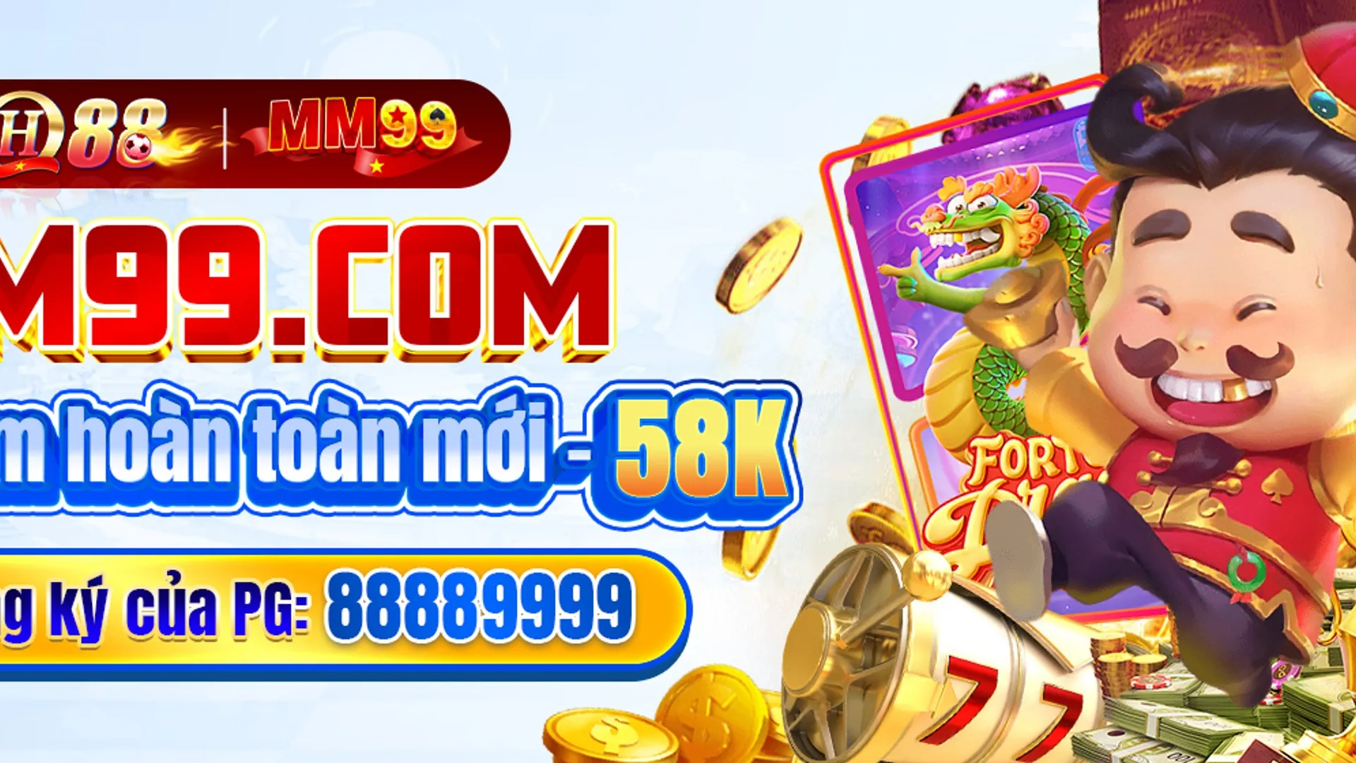 Máy đánh bạc với tiền vàng và logo goo88d